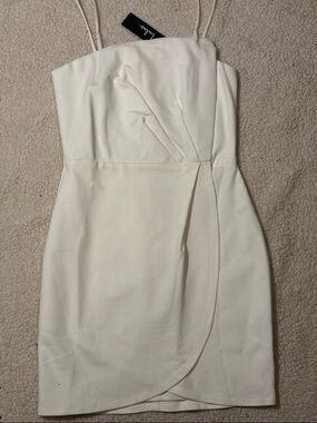 Lulus NWT White Spaghetti Straps Small Dress